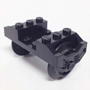 Amazon.com: Lego Parts: Lego Train Wheels Assembly (PACK of 1 - Black ...