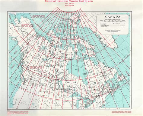 UTM Rows and Zones Map