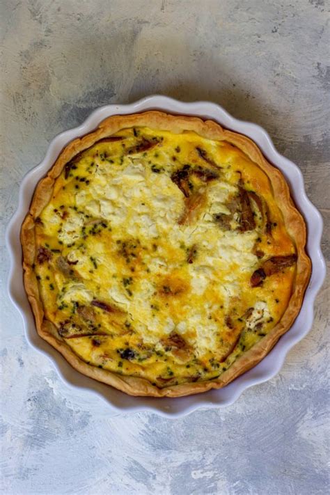 Mushroom Quiche with Wild Mushrooms - Champagne Tastes®