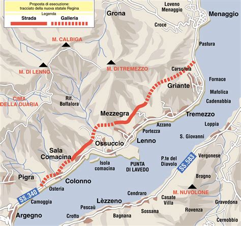 Mappa Variante Tremezzina Chiara Braga