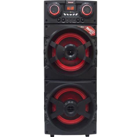 Caixa Som Amplificada Bluetooth W Rms Sub Mp Fm Usb Sd Aux Led