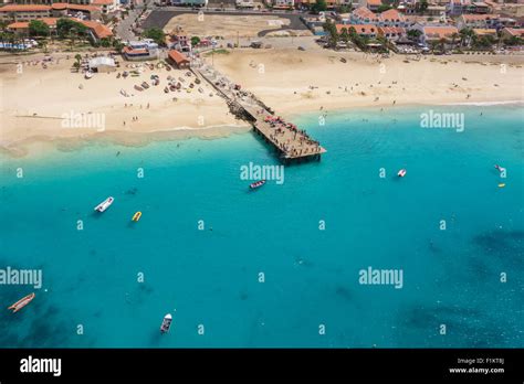 Aerial View Of Santa Maria Beach In Sal Island Cape Verde Cabo Verde