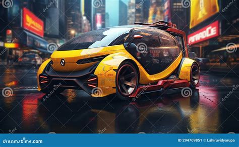 Future Cab Concept Art Royalty Free Stock Photo Cartoondealer