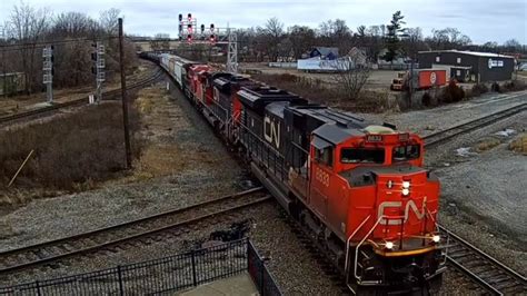 New Years Day Surprise Canadian National Heads Eastbound In Durand Mi