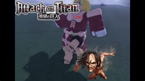 I Awakened The Jaw Titan Roblox Aot Fw Youtube