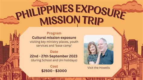 Philippines Exposure Mission Trip Sep 2023 Stay In The Loop