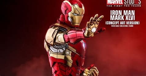 Toyhaven Hot Toys Th Scale Iron Man Mark XLVI Concept Art Version Inch Collectible Figure