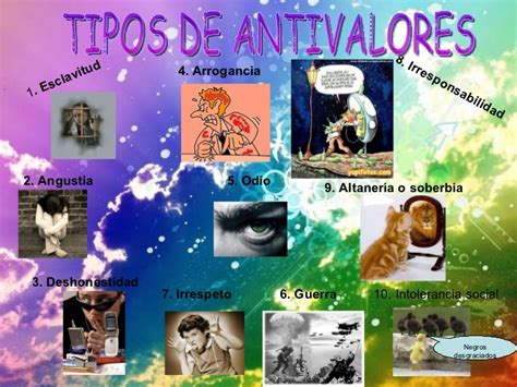 Los Valores Y Los Antivalores Los Valores Y Antivalores