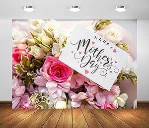 Amazon BELECO 7x5ft Fabric Happy Mother S Day Backdrop Mothers