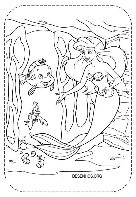 109 Desenhos Da Ariel Para Colorir E Imprimir Ariel Para Colorir