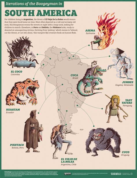 Mapped: What the Boogeyman Looks Like Across the Globe - Vivid Maps