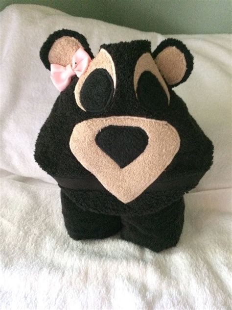 Bear Hooded Towel Etsy