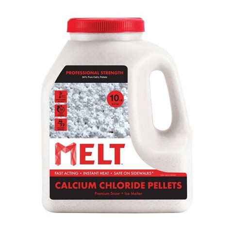 Snow Joe Melt 10 Lb Calcium Chloride Pellets Ice Melter Jug Melt10ccp