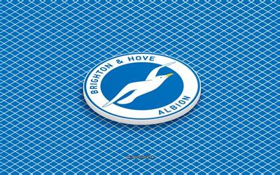 Scarica 4k Logo Isometrico Del Brighton Hove Albion Fc Arte 3d