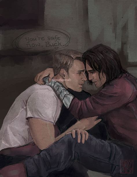 Steve Rogers Bucky Barnes Hug