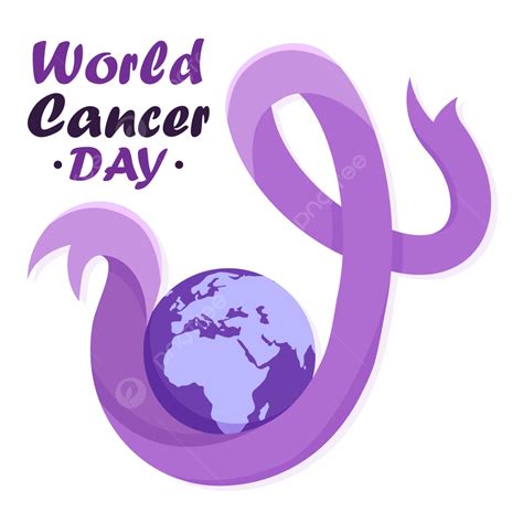 World Cancer Day Vector Art Png World Cancer Day Purple Creative