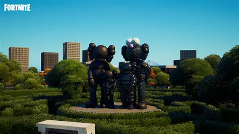 Explore the “KAWS NEW FICTION” Art Exhibit in Fortnite, Based on the Serpentine North Gallery in ...