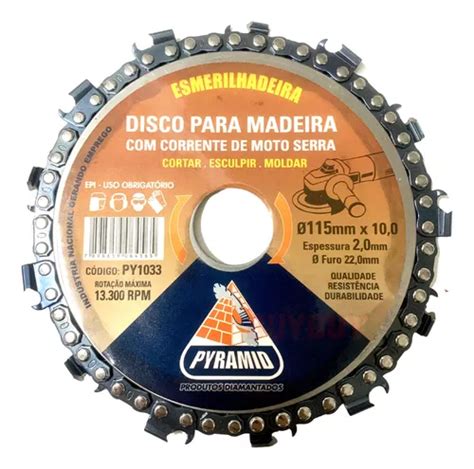 Disco De Esmerilhadeira Cortar Madeira Corrente Motossera Frete Gr Tis