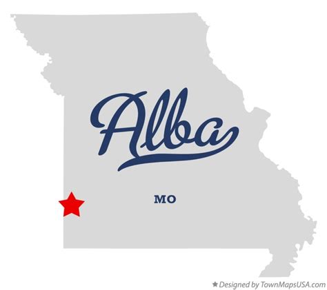 Map Of Alba Mo Missouri