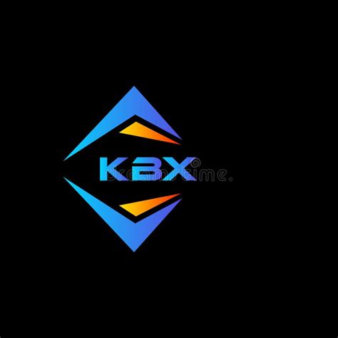 KBX Abstract Technology Logo Design On Black Background KBX Creative