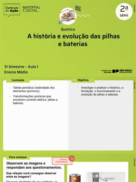 Moléculas Orgânicas Utilizadas Na História Das Pilhas E Baterias