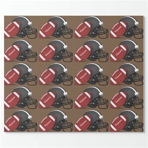 Personalized Football Wrapping Paper | Zazzle