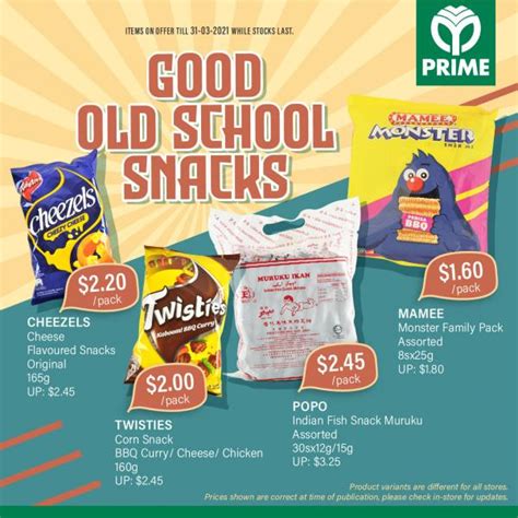 Prime Supermarket Good Old School Snacks Promotion Valid Until 31 Mar