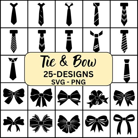 Tie Svg Bowtie Svg Tie Svg Bundle Bowtie Svg Bundle Tie Cut Files