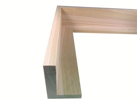 Inch Rabbet Depth Unfinished Poplar Floater Frame Moulding In Lengths