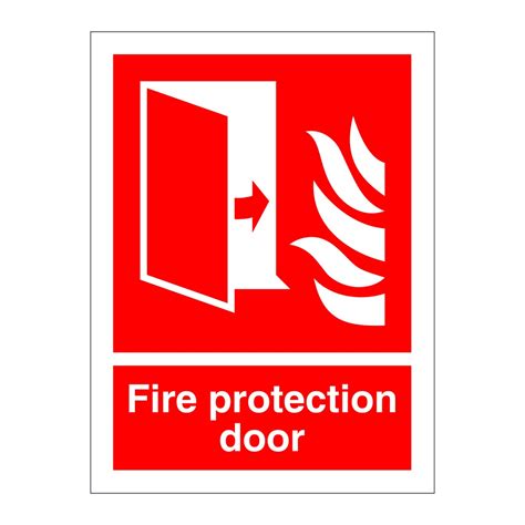 Fire protection door sign | British Safety Signs