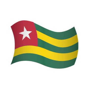 Togo Flag With Stand PNG Transparent Images Free Download | Vector ...