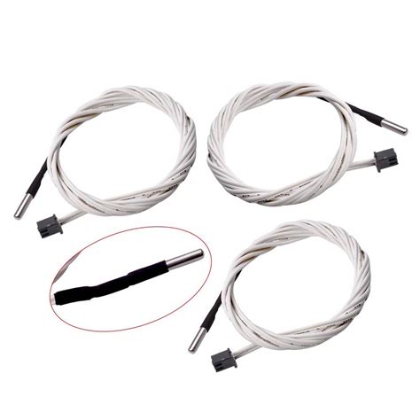 3D Printer Thermistor HT NTC 100K Temp Sensor 300 Degrees For Hot End Heater Block 3x15 3950