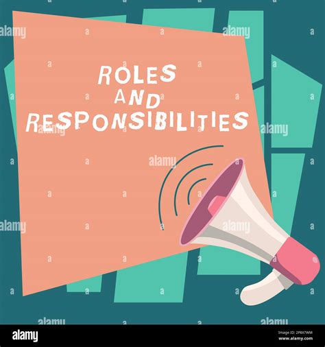 Conceptual Caption Roles And Responsibilities Business Showcase