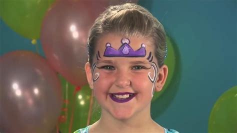 Purple Princess Face Painting Easy Face Painting Kids Face Paint