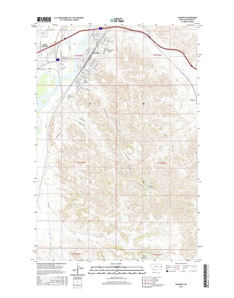 Mytopo Glendive Montana Usgs Quad Topo Map