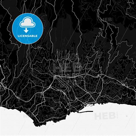 Funchal, Portugal PDF map | Funchal, Map vector, Printable maps