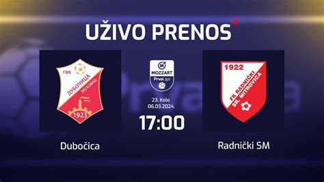 DUBOČICA RADNIČKI SM Mozzart Bet Prva Liga Srbije 23 Kolo YouTube