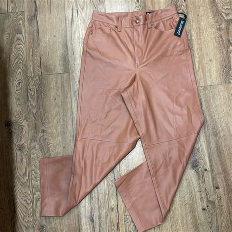 Blank NYC Pants Jumpsuits Blank Nyc Caramel Leather Pants Poshmark