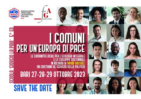 I Comuni Per Uneuropa Di Pace Dal Al Ottobre A Bari La