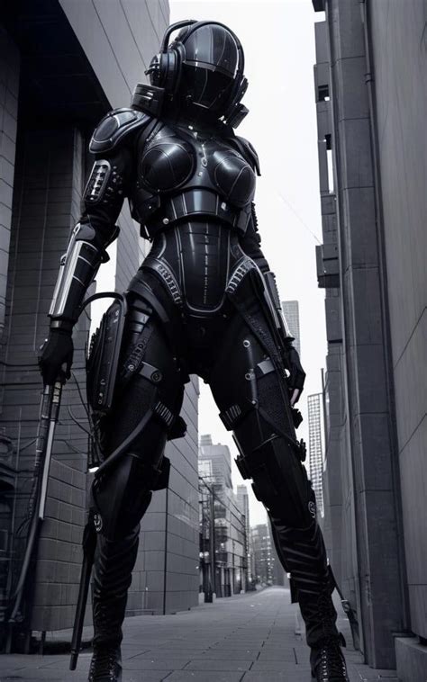 Combat Armor Sci Fi Armor Cyber Aesthetic Dark Aesthetic Cyber Punk Girl Space Soldier