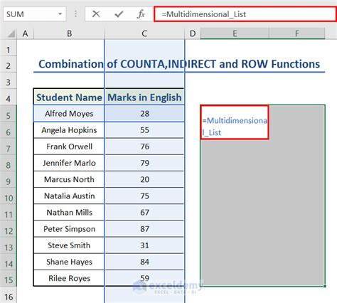 How To Create A Dynamic Named Range In Excel Methods