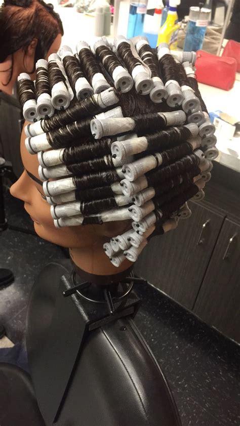 Gray Nine Section Perm Wrap Bigoudis