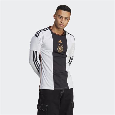 Adidas Germany 22 Long Sleeve Home Jersey White Free Shipping With