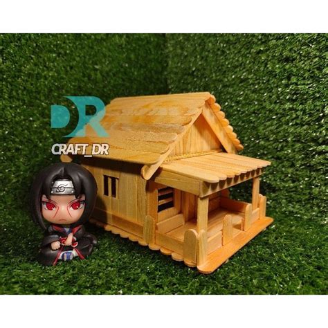 Jual Kode P A Miniatur Rumah Adat Betawi Dari Stik Es Krim Shopee