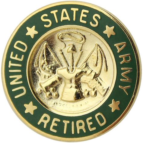 Army Retired Lapel Pin Usamm