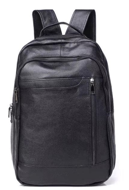 Мужской городской рюкзак Tiding Bag из натуральной кожи с двумя ...