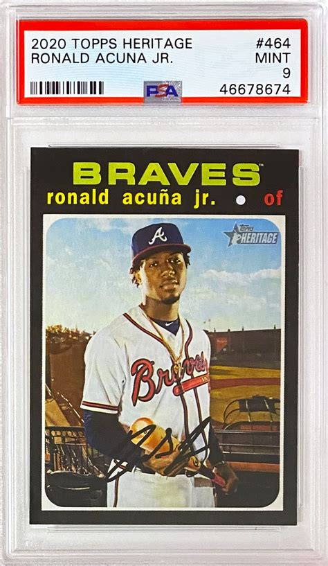 Ronald Acu A Jr Topps Heritage Atlanta Braves Baseball Retro