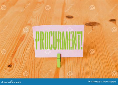 Writing Note Showing Procurment Business Photo Showcasing Action Of