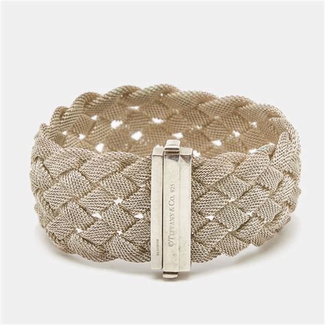 Tiffany And Co Somerset Braided Sterling Silver Bracelet Tiffany And Co The Luxury Closet