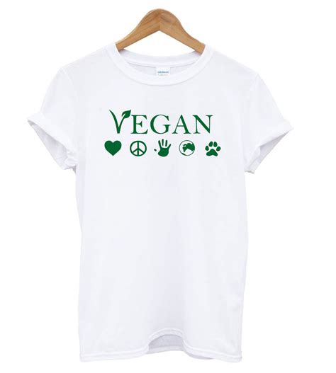 Vegan Vegetarian White T Shirt Vegan Tshirt Vegan Tee Shirt T Shirt